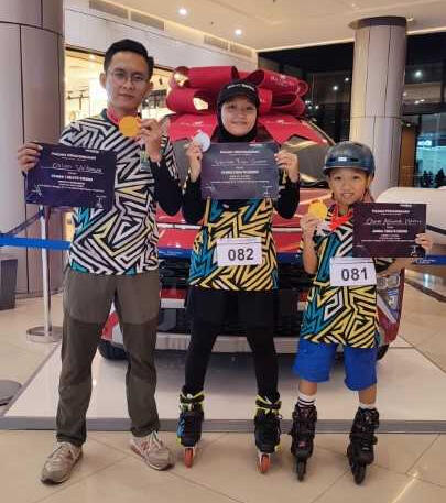 Feet Motion Skate Memenangkan kompetisi sepatu roda di tahun 2024